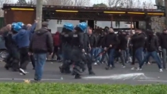 Παρέμβαση της αστυνομίας σε επεισόδια οπαδών της Ρόμα και της Λάτσιο