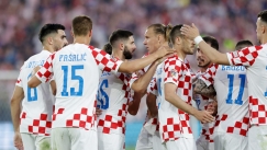 Οι παίκτες της Κροατίας πανηγυρίζουν