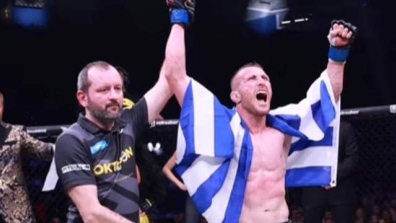 Μιχαηλίδης: Τεράστια νίκη και πρόκριση στην 8άδα του «Oktagon MMA» (vid)