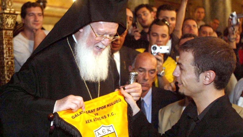 Ο Ντέμης Νικολαΐδης με τον Οικουμενικό Πατριάρχη Βαρθολομαίο