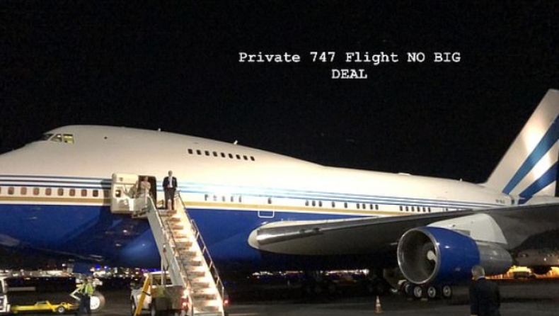 Η Κιμ Καρντάσιαν ταξίδεψε πριβέ με ένα Boeing 747 και μας λέει: «Σιγά!» (pics & vids)