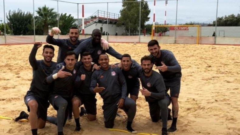 Χαμογελαστός ο Τουρέ, νίκησε η ομάδα του στο beach soccer! (pic)