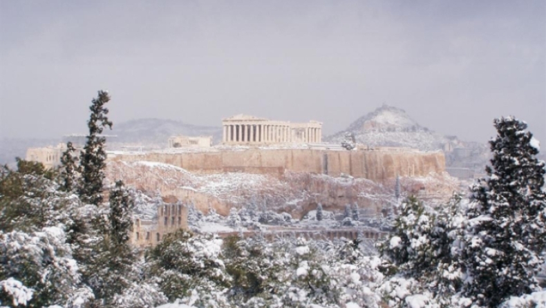 Χιόνια το βράδυ στο κέντρο της Αθήνας φέρνει ο «Τηλέμαχος»: Σε ποιες περιοχές θα το στρώσει (pic)