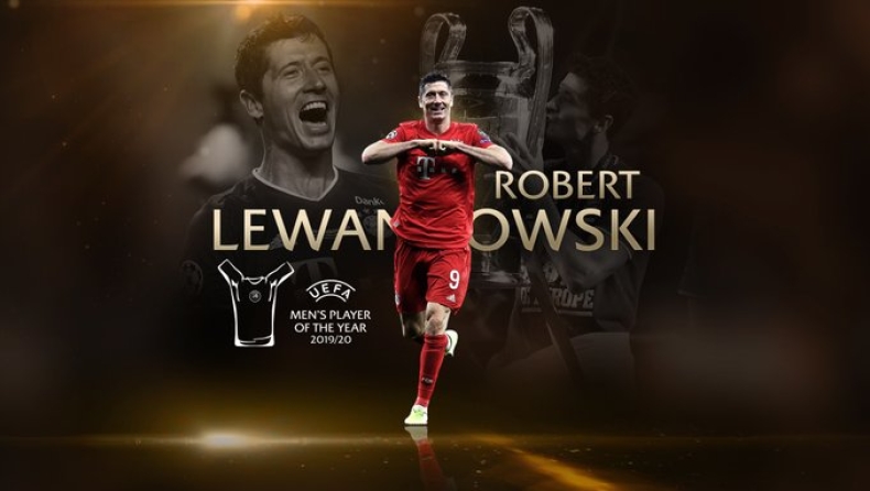 Champions League: Κορυφαίος παίκτης της σεζόν ο Ρόμπερτ Λεβαντόφσκι (vid)