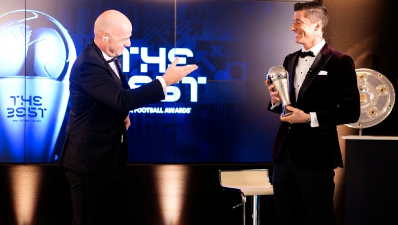 FIFA «The Best»: Η βραδιά του Λεβαντόφσκι, το back-to-back του Κλοπ και ο «χαμένος» Φλικ (pics)
