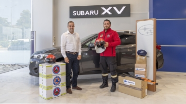 Subaru-Πλειάδες Motors: Δωρεά εξοπλισμού σε εθελοντές πυροσβέστες
