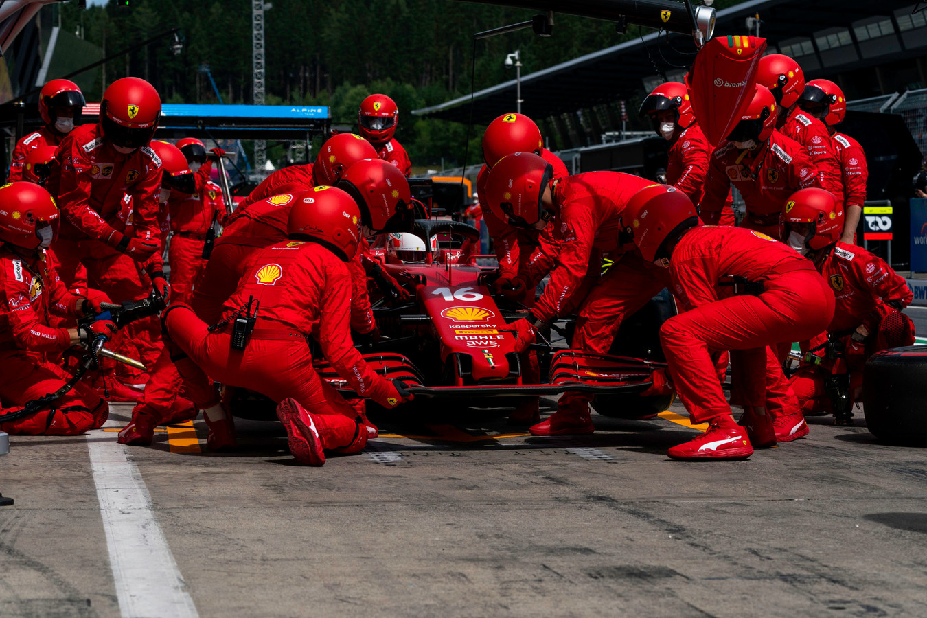 Ferrari pit-stop