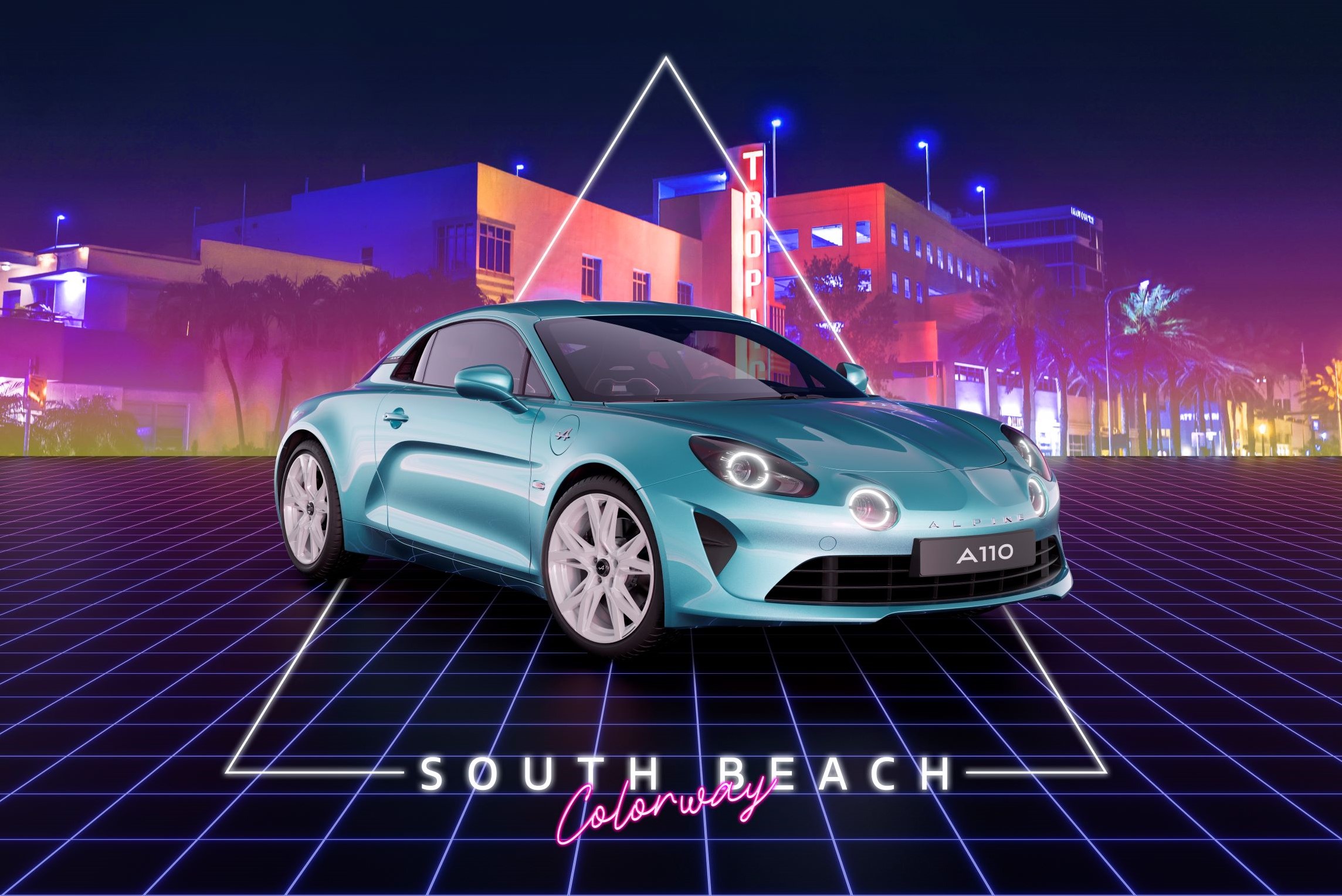 Alpine A110 Southbeach Colorway