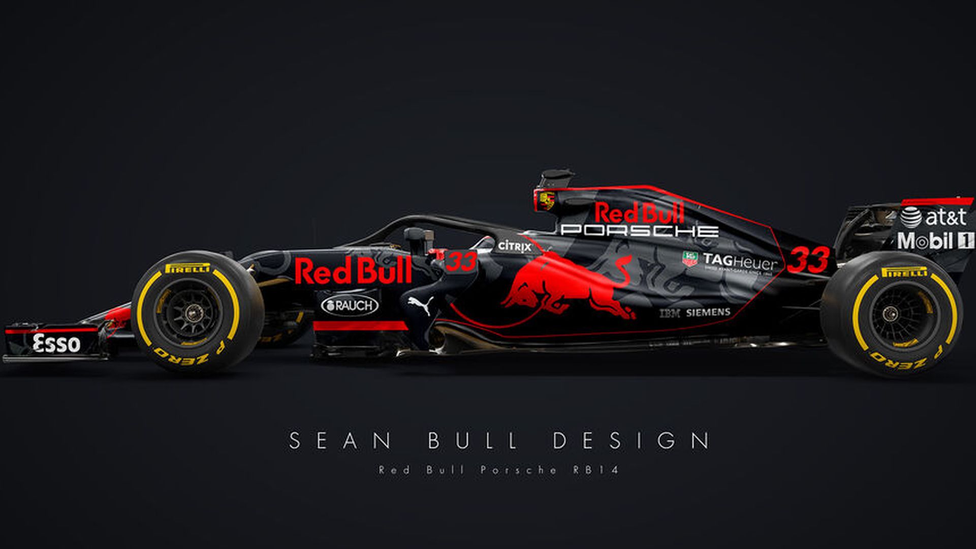 Porsche F1 render (Sean Bull Design)