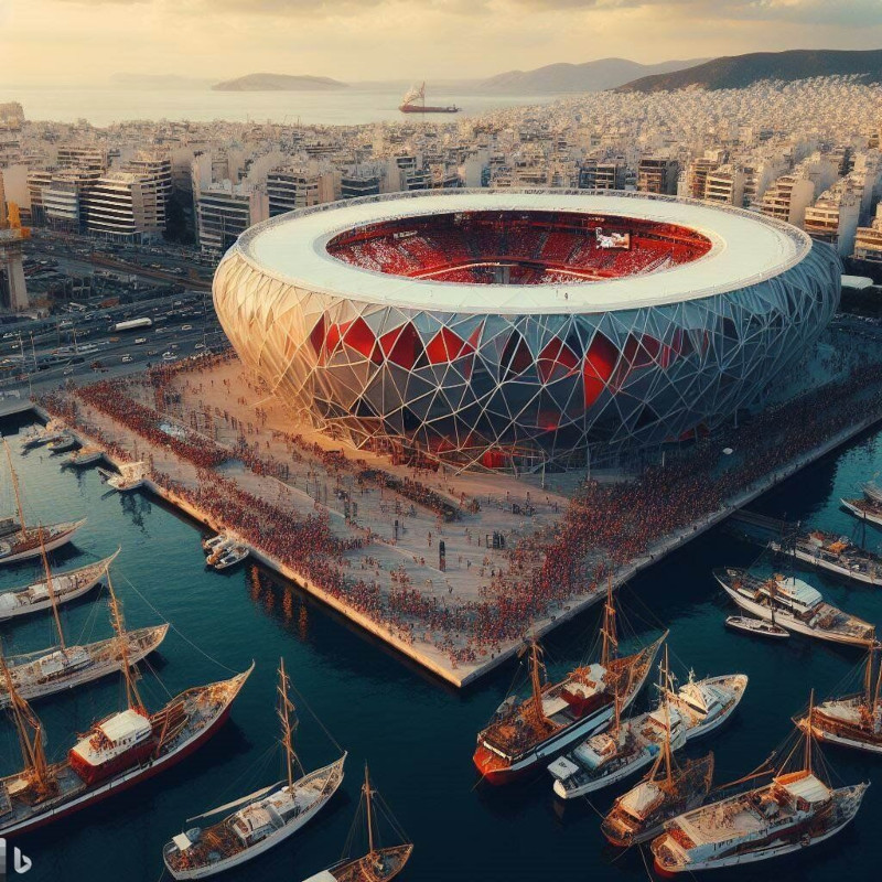 Το γήπεδο του Ολυμπιακού.