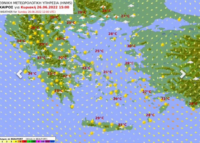 Χάρτης καιρού