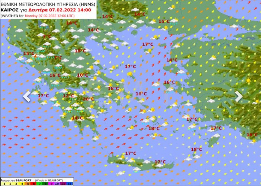 Χάρτης καιρού