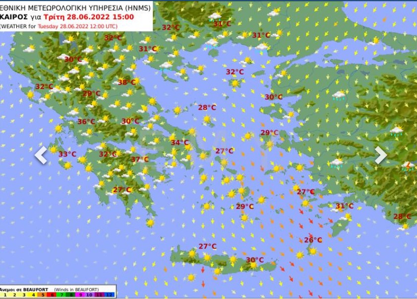 Χάρτης καιρού