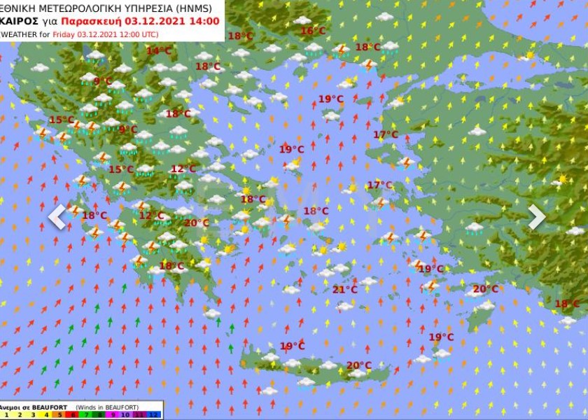 Χάρτης καιρού