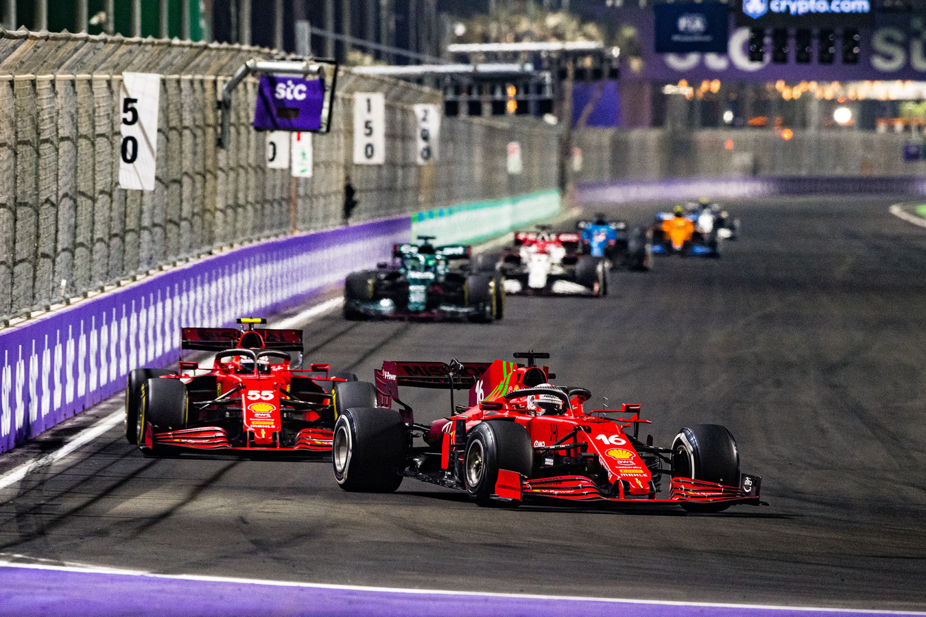 Sainz Leclerc Ferrari