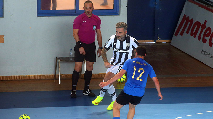 Ο Γιώργος Μαυρίδης με τη φανέλα του ΠΑΟΚ Futsal