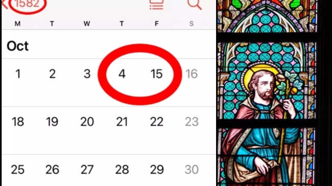 Τύπος παρατήρησε μια περίεργη ιδιορρυθμία στο ημερολόγιο του iPhone: Γιατί λείπουν 10 ημέρες από τον Οκτώβριο του 1582