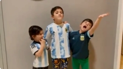 Vamos vamos Argentina τα παιδιά του Μέσι και κούπα η Αργεντινή (vid)