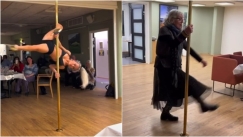 Pole dancer στο Όσλο χόρεψε σε οίκο ευγηρίας και οι ηλικιωμένοι προσπάθησαν να τη μιμηθούν (vid)