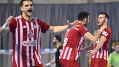 Ο Ολυμπιακός έκανε το break στους τελικούς της Handball Premier, 29-26 την ΑΕΚ (vids)