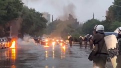 Θεσσαλονίκη: Επεισόδια στην Εγνατία, μολότοφ και χημικά (vid)