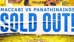 Η Μακάμπι ανακοίνωσε sold out στο ματς με τον Παναθηναϊκό, πέντε μέρες πριν το τζάμπολ