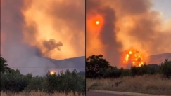 Συγκλονιστικό βίντεο ντοκουμέντο: Η στιγμή της τελευταίας έκρηξης στη Νέα Αγχίαλο (vid)