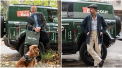 Αυτά τα Χριστούγεννα η Barbour μοίρασε δώρα με το Land Rover Defender της Spanos Luxury Cars