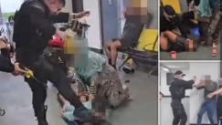  Ξεσηκωμός για το βίντεο που δείχνει αστυνομικό να πατάει το κεφάλι συλληφθέντα