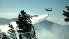 Φωτιά στη Λέσβο: Δόθηκε εντολή για ρίψεις από εναέρια μέσα