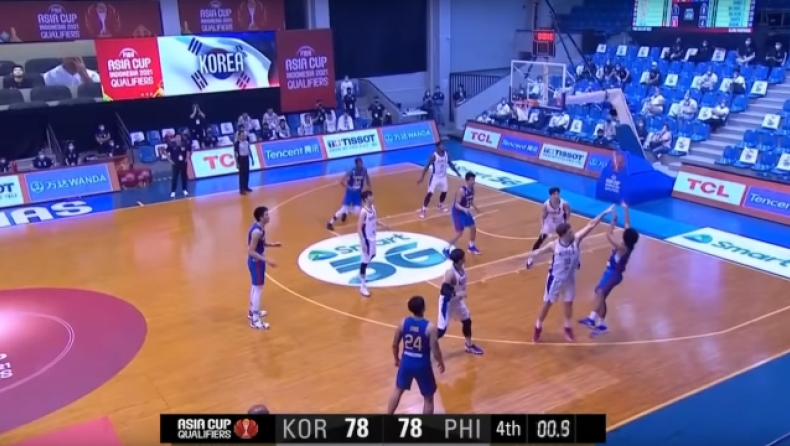 Κορέα - Φιλιππίνες: Επικό διπλό buzzer beater στα προκριματικά της Ασίας! (vid)