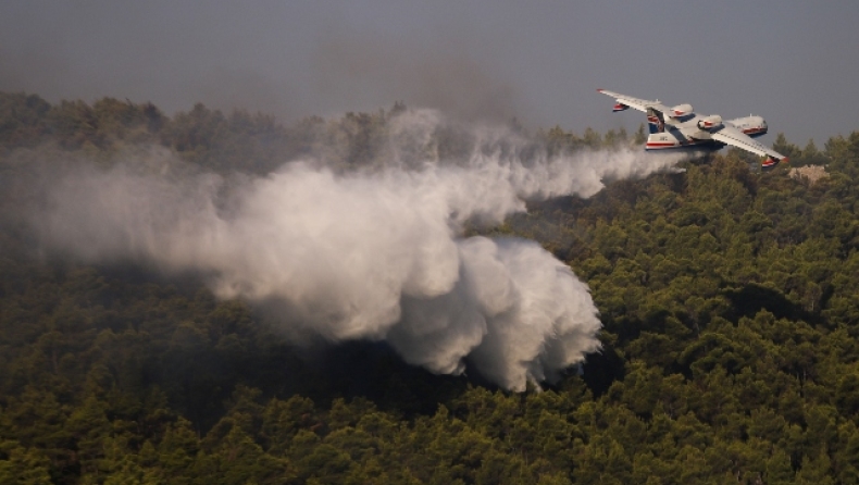 Δραματική η κατάσταση από την πυρκαγιά στα Βίλια, σε ύφεση η φωτιά στην Κερατέα (vids)