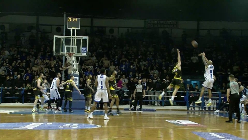 Ηρακλής - Άρης: Το buzzer beater του Έιμπραμς στην λήξη του ημιχρόνου (vid)