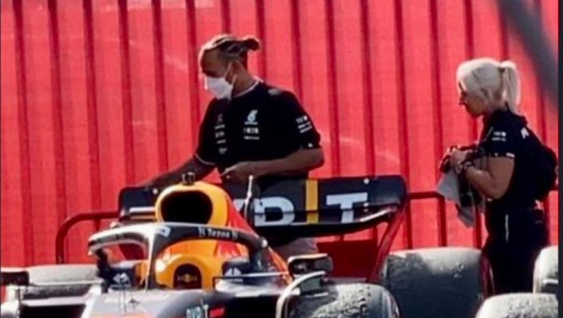 Formula 1: Ακούμπησε ο Χάμιλτον τη Red Bull στο parc-ferme; 