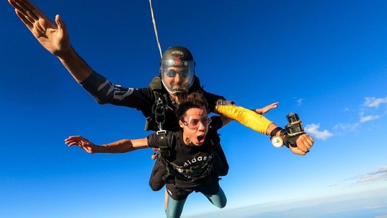 Στεφανίδη: Έκανε skydiving και το ευχαριστήθηκε