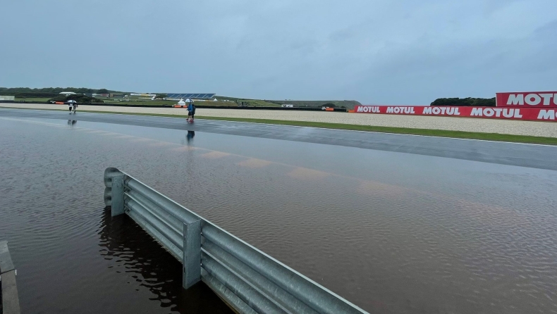 MotoGP, Αυστραλία: Σε λίμνη μετατράπηκε το Phillip Island (vid)