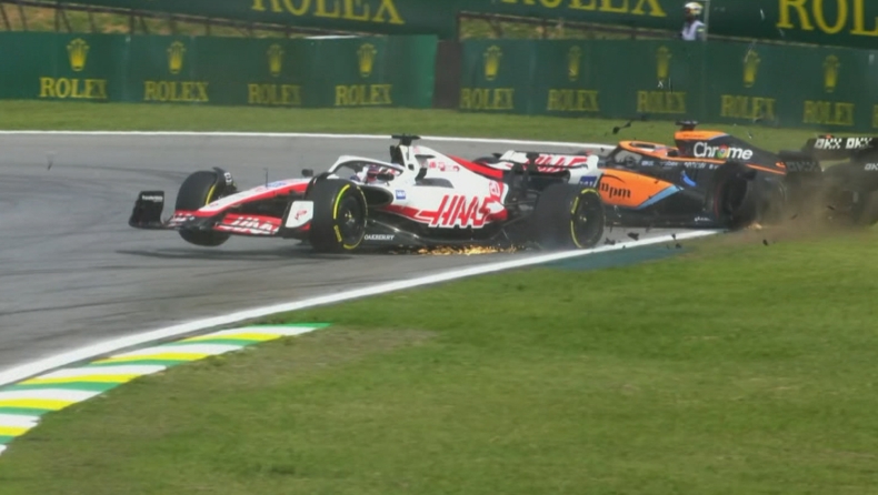 Formula 1, Βραζιλία: Σύγκρουση Ρικιάρντο-Μάγκνουσεν μόλις στον πρώτο γύρο