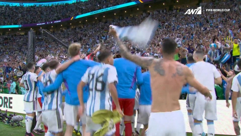 Μουντιάλ 2022, Ολλανδία - Αργεντινή: Το ξέφρενο «γλέντι» παικτών και οπαδών μετά την πρόκριση στα ημιτελικά (vid)