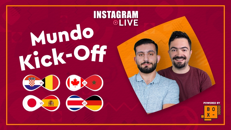 Mundo Kick-Off Instagram Live: Η Γερμανία θα ισοπεδώσει την Κόστα Ρίκα