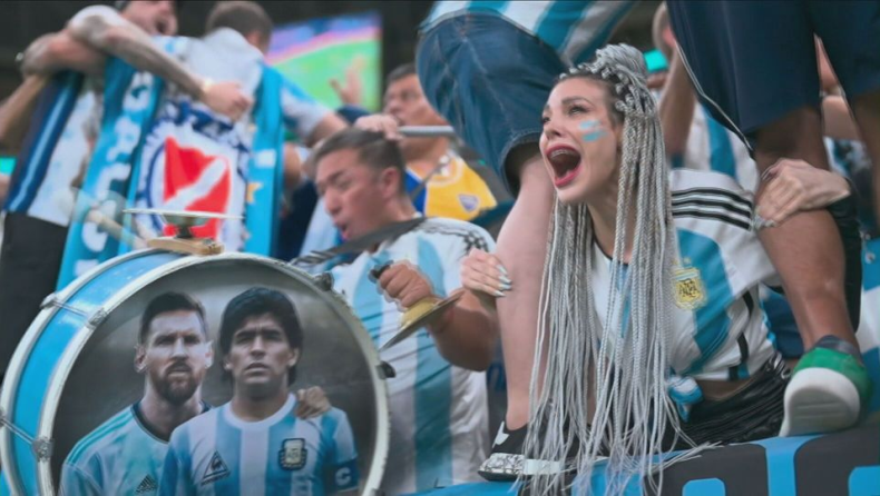 Μουντιάλ 2022, Ολλανδία-Αργεντινή: Έξαλλοι πανηγυρισμοί στο γκολ του Μολίνα από τους οπαδούς της «Αλμπισελέστε» (vid)