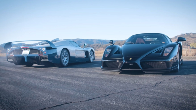 Κόντρα από τα παλιά: Ferrari Enzo εναντίoν Maserati MC12 (vid)