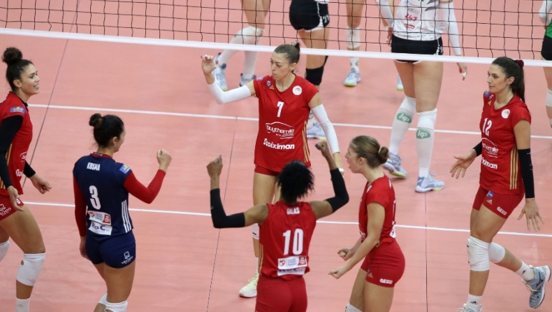 Άλμα πρόκρισης στα playoffs του CEV Cup με επίδειξη δύναμης από Ολυμπιακό (vids)