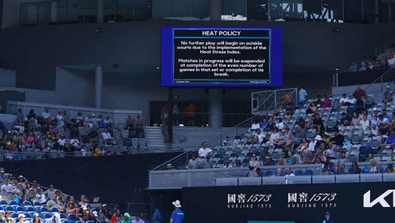 Australian Open: Ο καύσωνας στη Μελβούρνη έφερε διακοπές αγώνων