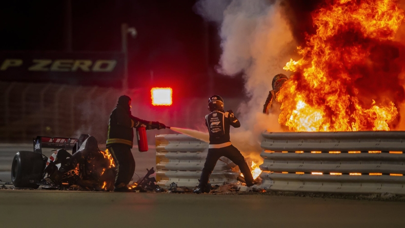 Formula 1: Η καμένη Haas του Γκροζάν γίνεται έκθεμα (vid)