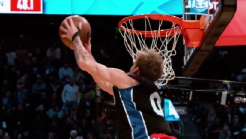 Slam Dunk Contest: Όλα τα καρφώματα μέσα σε 60 δευτερόλεπτα (vid)