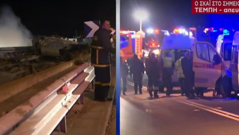 Πυροσβεστική για σύγκρουση τρένων στα Τέμπη: «Τουλάχιστον 12 νεκροί» (vid)
