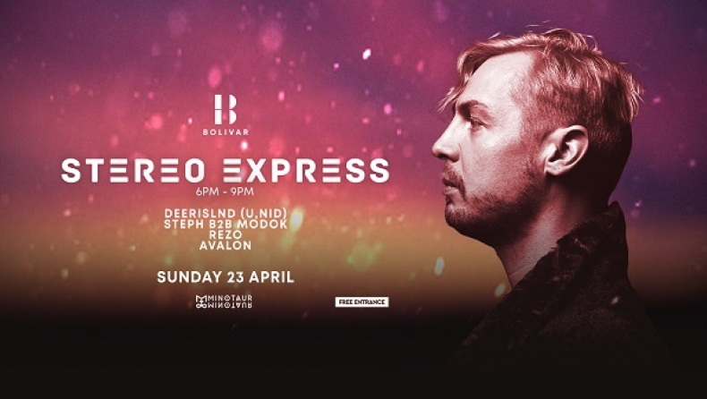 Stereo Express: Ο δημοφιλής DJ/producer έρχεται στις 23 Απριλίου στο Bolivar