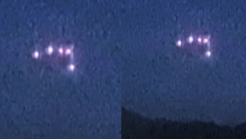 Μυστηριώδες τρίγωνο από... UFO σχηματίστηκε πάνω από στρατιωτική βάση στη Καλιφόρνια (vid)