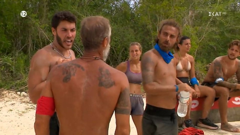 Ξέφυγαν τα πράγματα στο Survivor με Καραγκούνια και Πρίαμο: «Ξεφτιλισμένε, μη με ακουμπάς ρε νούμερο», «Σε λυπάμαι, ρίξε κι ένα δάκρυ» (vid)