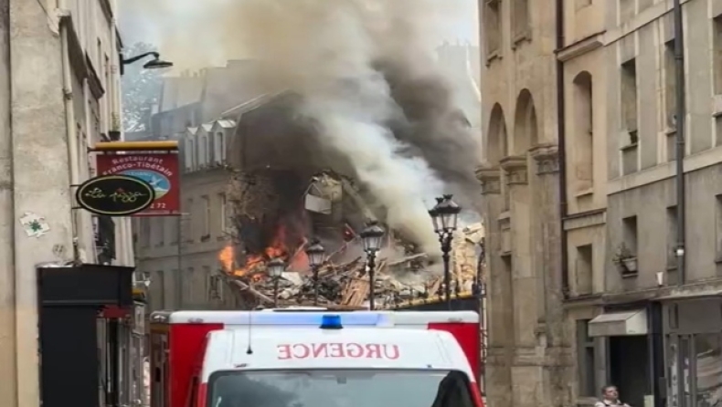Ισχυρή έκρηξη στο Παρίσι: Κατέρρευσαν κτίρια (vid)